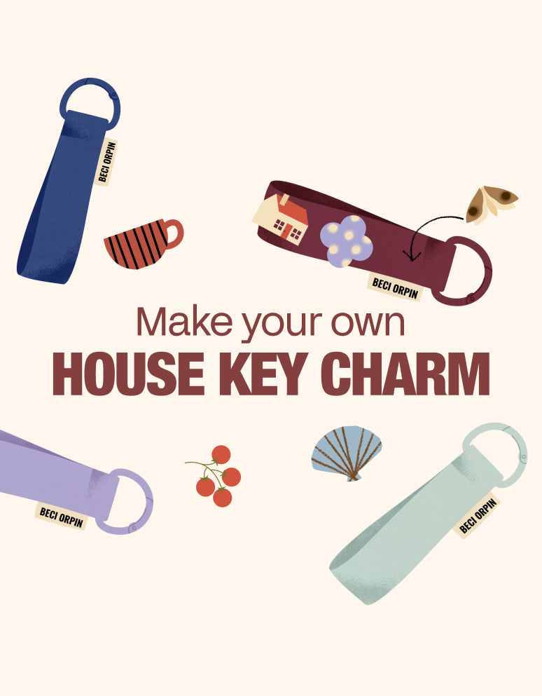 Make your own complimentary Eva x Beci Orpin key charm