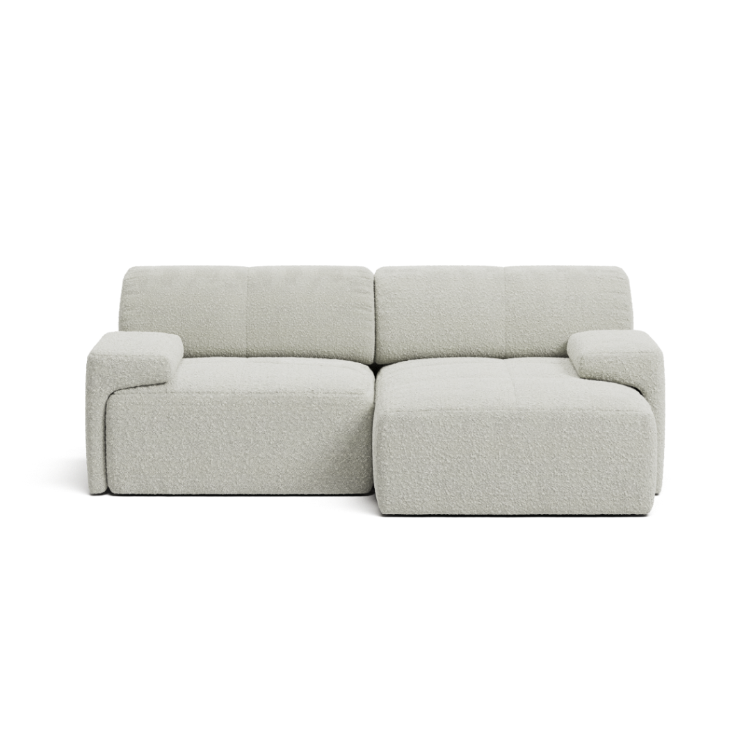 Cream Bouclé 2.5 Seater with Chaise