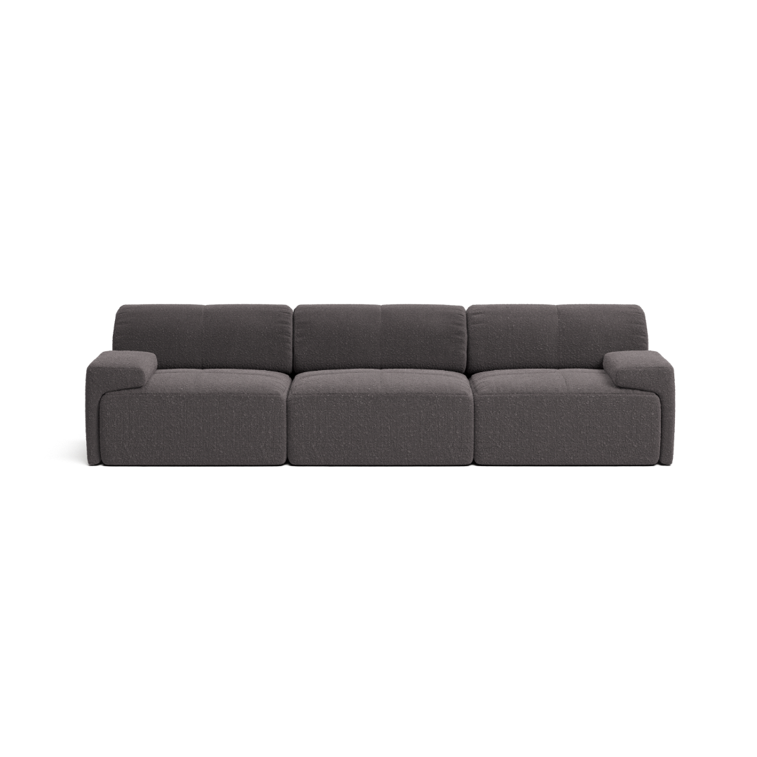 Graphite Bouclé 4 Seater