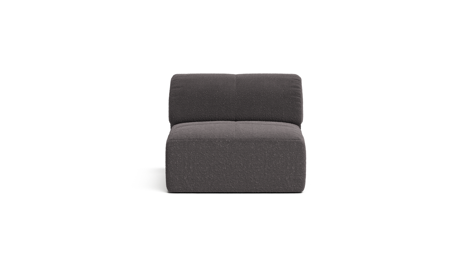 Graphite Bouclé Armless Module
