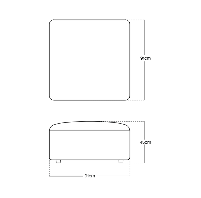 Pearl / Cube Ottoman