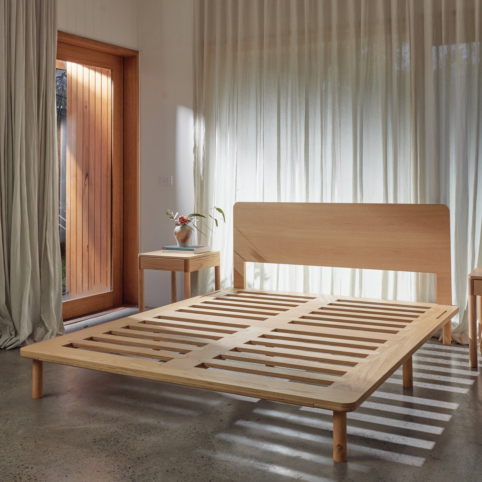 Flat pack online bed frame